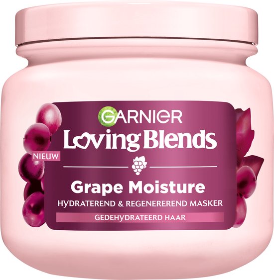 Garnier Loving Blends Grape Moisture Mask 300ml - Gedehydrateerd haar
