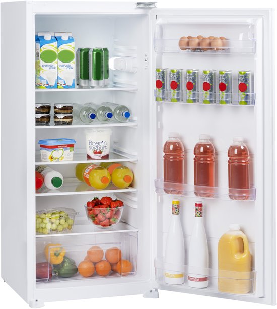 Inbouwkoelkast Everglades EVBI61221 193L, 122 cm, energieklasse E, sleepdeur, stil, compact, 5 jaar garantie