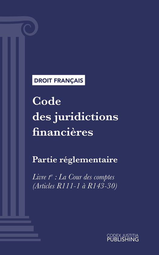 Code des juridictions financières - cover