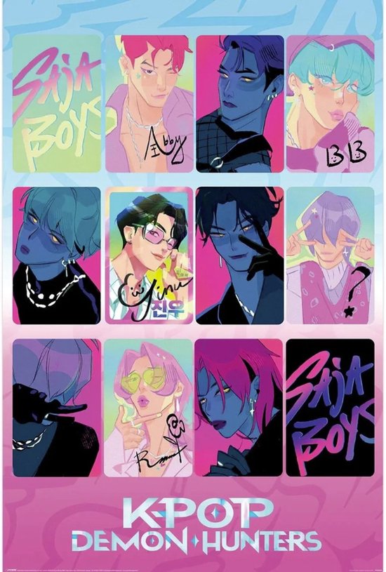 Poster K Pop Demon Hunters - Lumière et Ténèbres 61x91,5cm