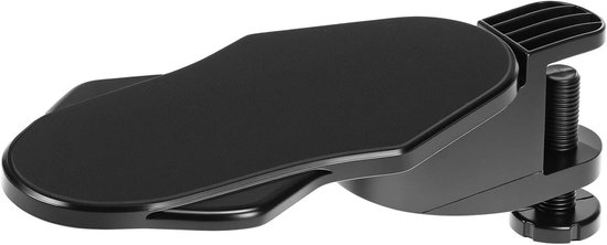 2 Stuks Ergonomische Elleboogsteun Voor Bureau – Opvouwbaar, Draaibaar, Klemvast, Pols- En Armsteun, Geschikt Voor Tafels Tot 7 Cm Dik