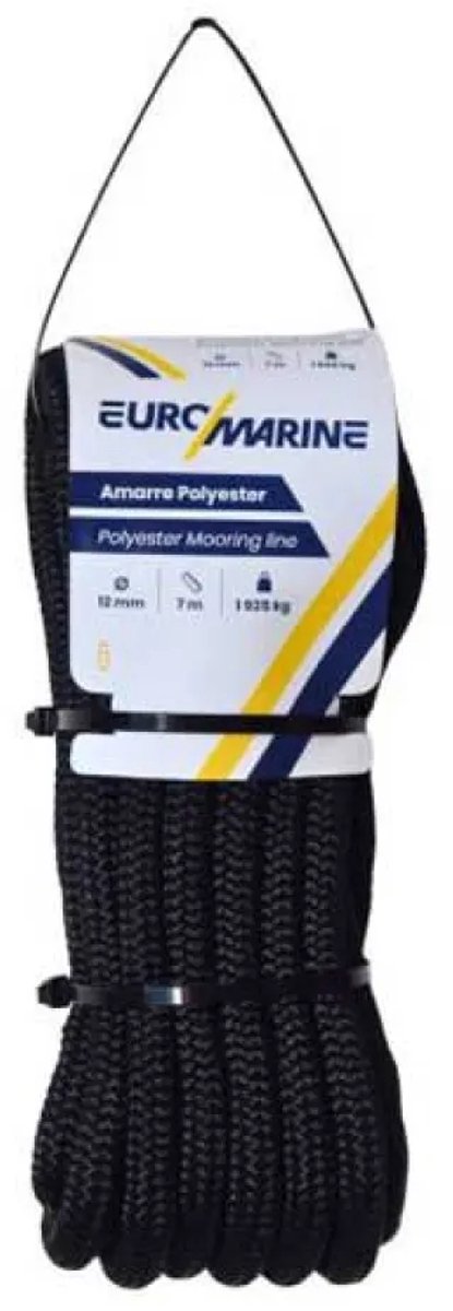 Euromarine Steel Guard Polyester Touw 6 M Zwart 10 mm