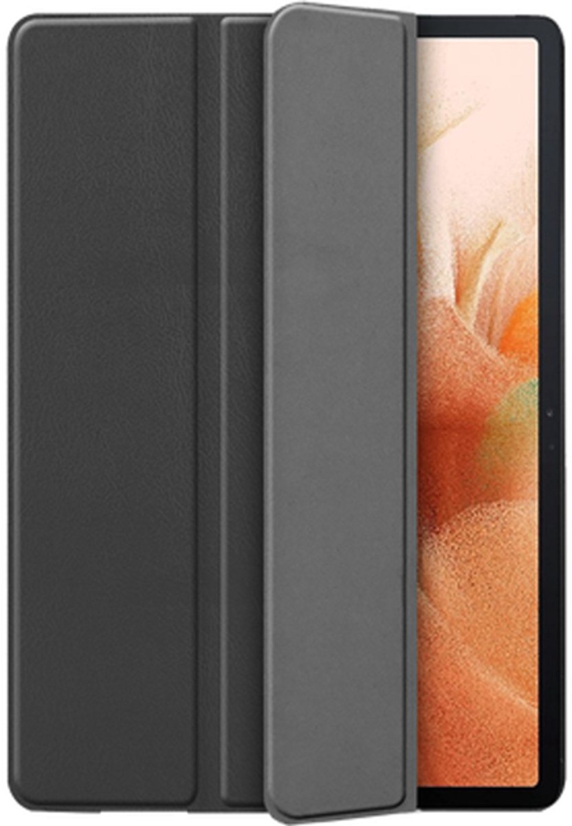 Just in Case tablet Hoes geschikt voor Samsung Galaxy Tab S7 FE - TriFold Bookcase - Zwart