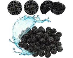 100pcs Organische Filterballen voor Aquarium - 26mm Organische Porieuze Filter - Biochemische Ballen - Vermindert Aantal Schimmels en Bacteriën
