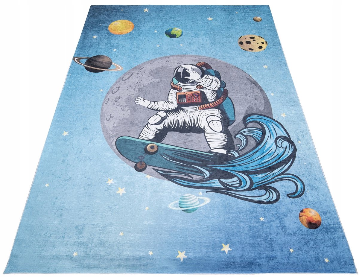 Kleed Kinderkamer 80x150cm - Kleurrijk Kosmos & Planeten