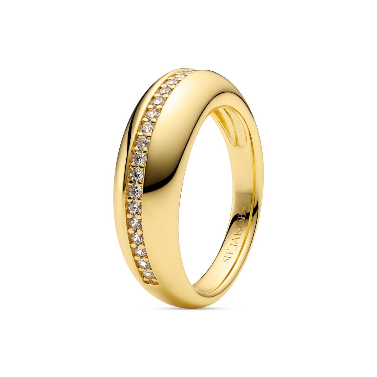 Sif Jakobs Palermo Dames Ring 925 Sterling Silver - Goud - 17.25 mm / maat 54