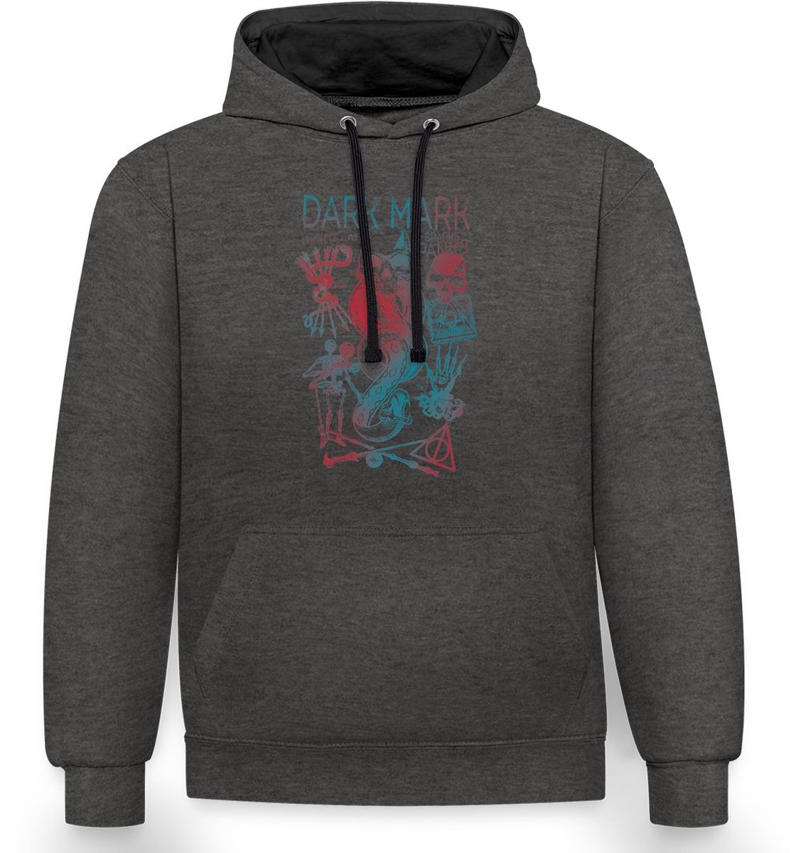 Harry Potter Duistere Teken & Gruzielement Ontwerp Contrast Hoodie