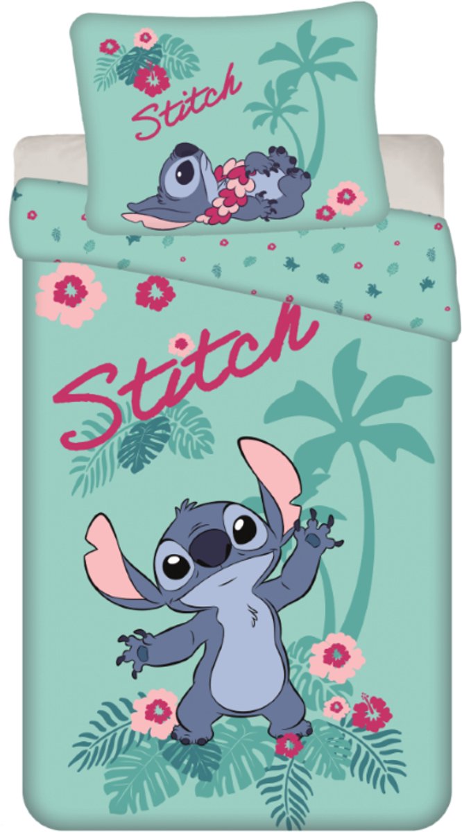 Stitch Hawaii dekbedovertrek 140 x 200 cm - 70 x 90 cm - katoen