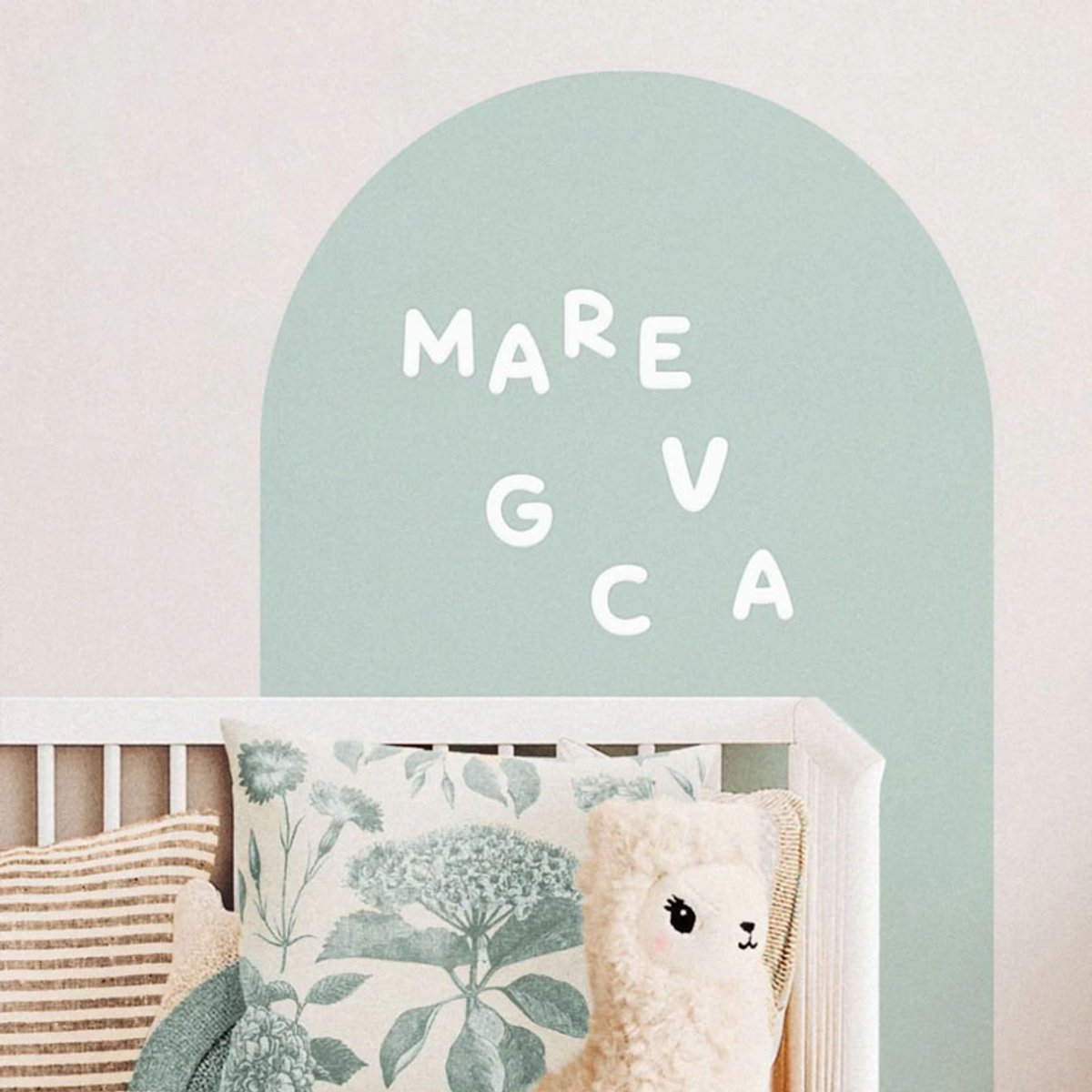 Decochic® - Magnetische muursticker - magneetbord - boog - mint - groen