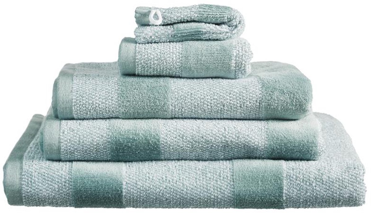 Beddinghouse Sheer Stripe - Gastendoekje - 30x50cm - Groen