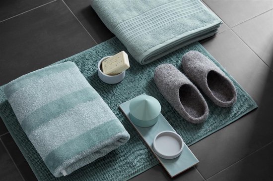 Beddinghouse Sheer - Katoen - Handdoek - 50x100 cm - Groen