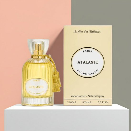 Luxe Franse Eau de Parfum- Atalante - is een heerlijk zachte geur met Kokos -Vanille en Muskus - blijft lang ruiken.