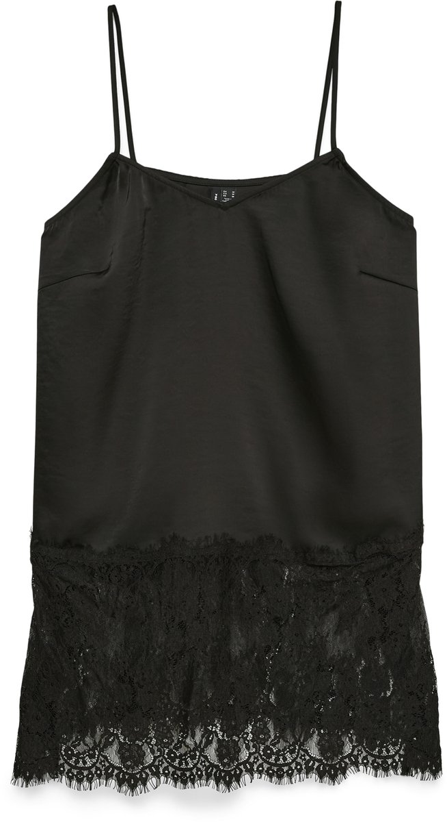 VERO MODA - VMOLLIE LACE LONG SINGLET TOP WVN LCS - Dames - Blouses