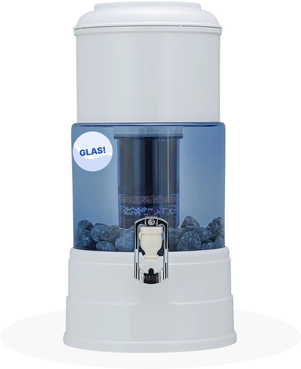 Bol.com Aqualine 5 waterfilter – glas – 5 liter – alkalisch filter - schoon drinkwater – BPA-vrij aanbieding