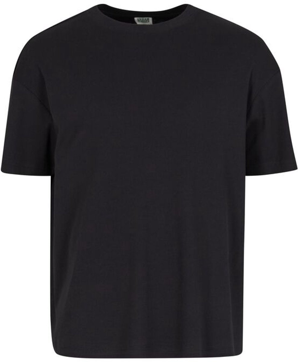 Urban Classics Rib Shortsleeve Heren T-shirt – M Zwart