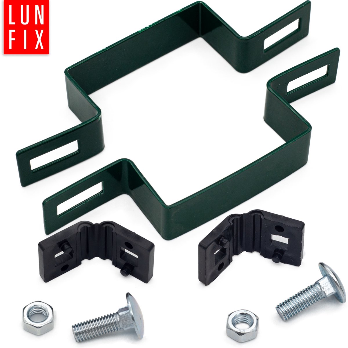 LUN FIX - Middenschoen - 100 x 100 mm - Groen - Gaasstaafmattenhek