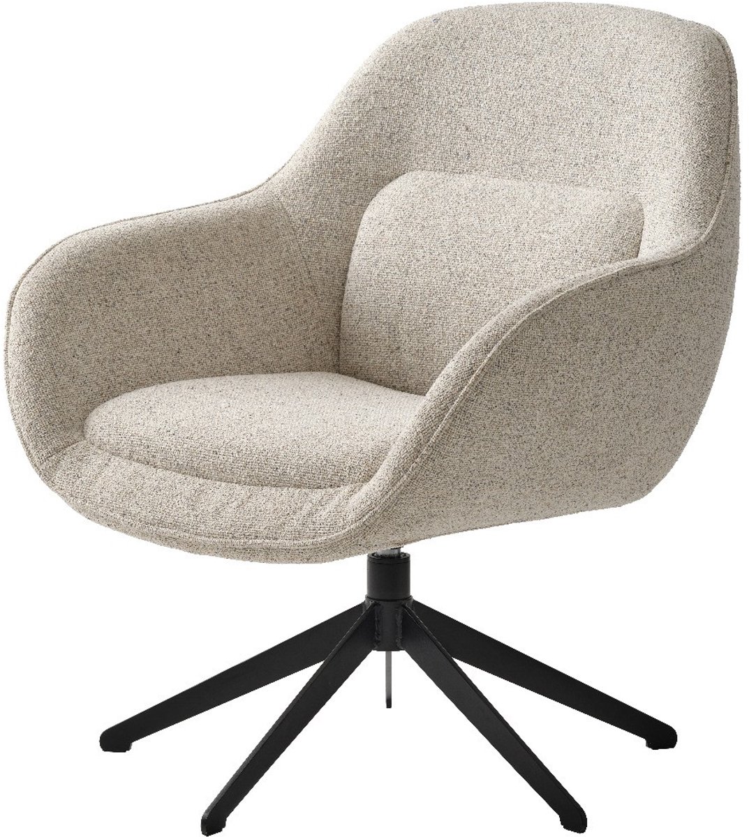 Nordic Home - Mikkel draaibare fauteuil - wit