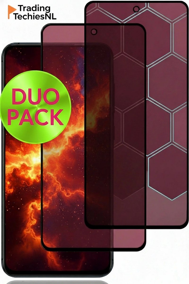Privacy Screen Protector Galaxy A16 / A16 5G – 2 Stuks Duo Pack – Anti-Spy Beschermfolie, 9H Gehard Glas, Anti-Glare, Krasbestendig, Case-Friendly