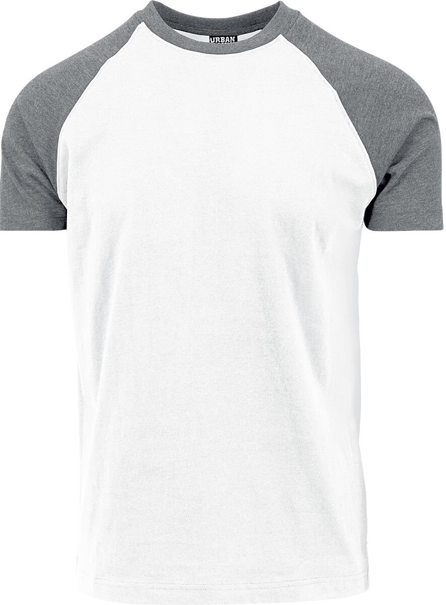 Urban Classics Raglan Contrast Tee Heren T-shirt – XXL Grijs