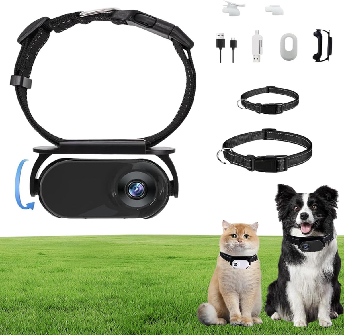 Mini Actie Camera – Sportcamera – 1080P HD Camera met 120° Groothoeklens – Draadloze Clip Camera voor Sport & Avontuur – 240 Min Opname – Zwart