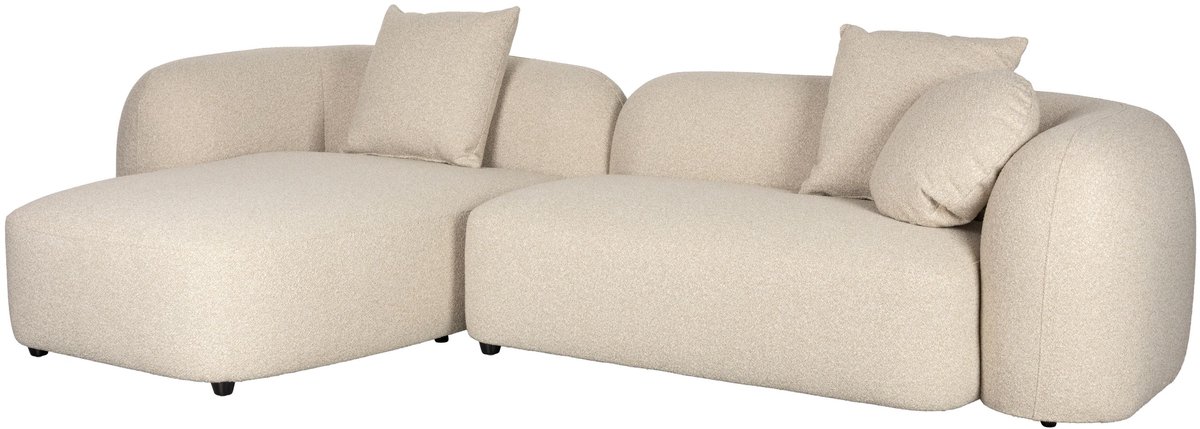 Housecraft Living Perry 3-Zitsbank Chaise Longue Links Beige