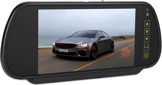 VSYSTO 7 Inch Achteruitrijcamera Set – Met Infrarood Nachtzicht, 15 Meter Kabel, Spiegelmodus, 12V-24V