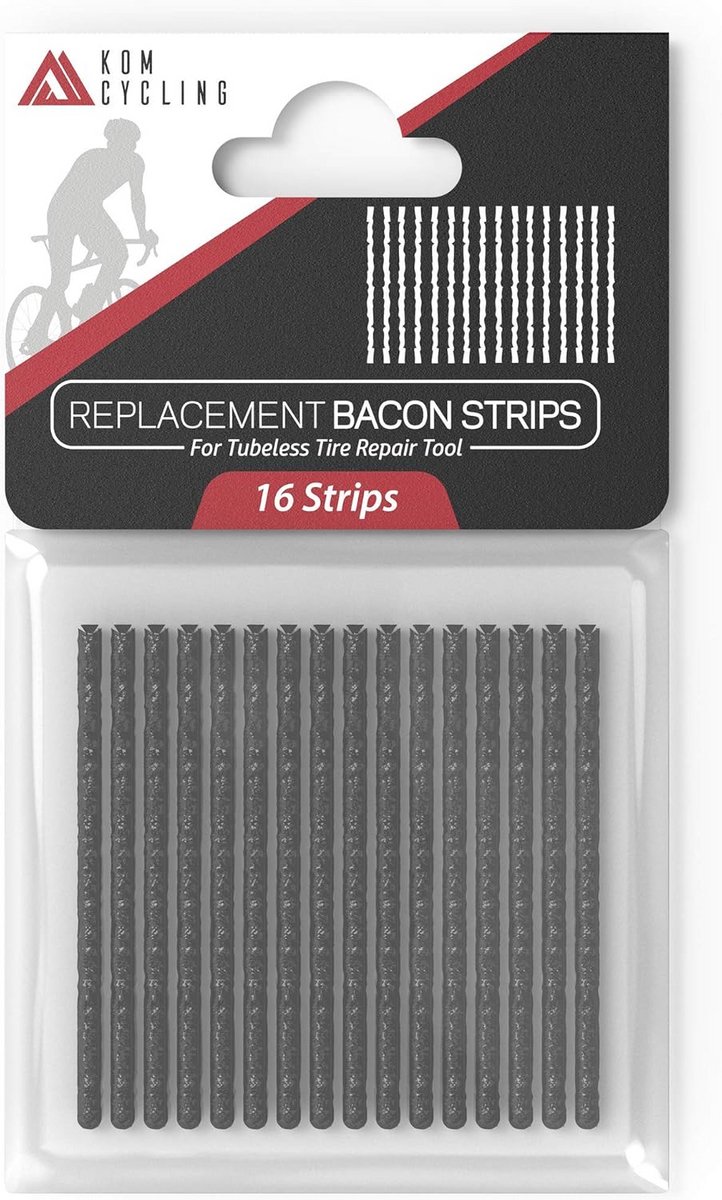 Tubeless reparatie strips voor fietsbanden - 16 stuks, 50 mm, compatibel met meerdere reparatietools