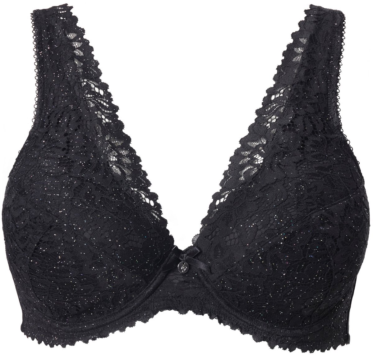 TruYou - Dames - TRUYOU beugelbeha kant zachte cups - Zwart - Maat 110E