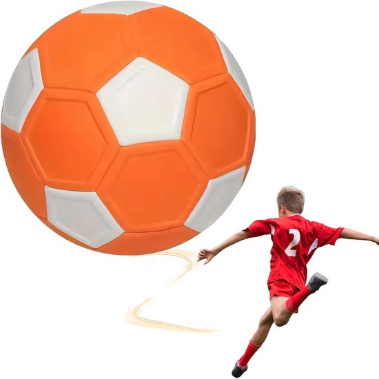 Curve Ball - Voetbal - Maat 5 - Curve ball voetbal - Jeugd voetbal - Voetbal trainingsmateriaal - EVA Rubber - Voetbaltraining - Voetbal spullen - Unisex - Voetbalbal - Kickerball - Curve ball kickerball - Leukste Cadeau voor Voetballer - Oranje