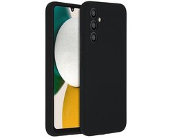 Accezz Hoesje - Geschikt voor Samsung Galaxy A34 (5G) - Liquid Silicone Backcover - Zwart