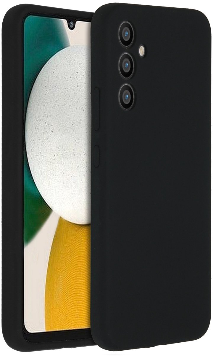 Accezz Hoesje Geschikt voor Samsung Galaxy A34 (5G) Hoesje Siliconen - Accezz Liquid Silicone Backcover - Zwart