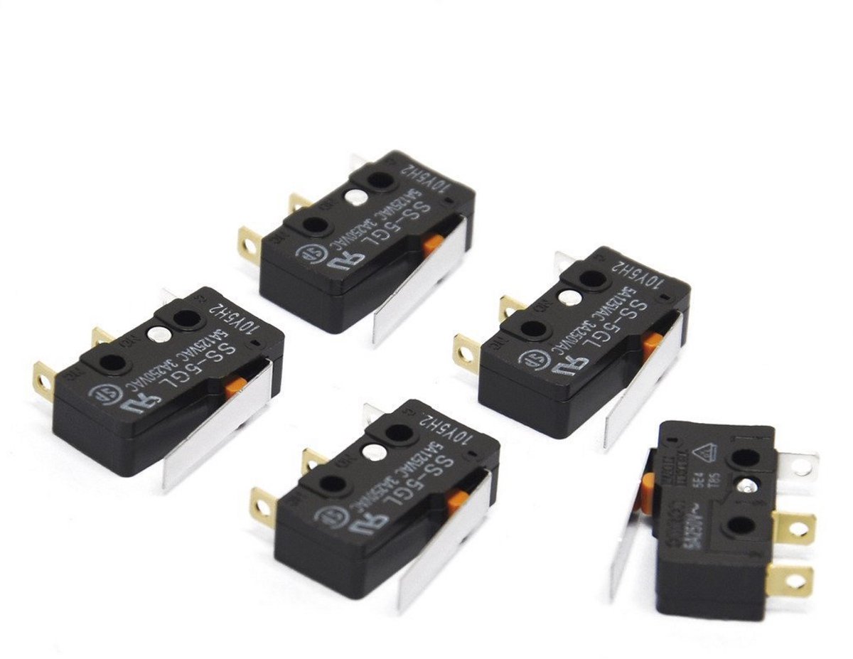 Micro-subminiatuur eindschakelaar 5A voor 3D-printer - Pak van 5 stuks