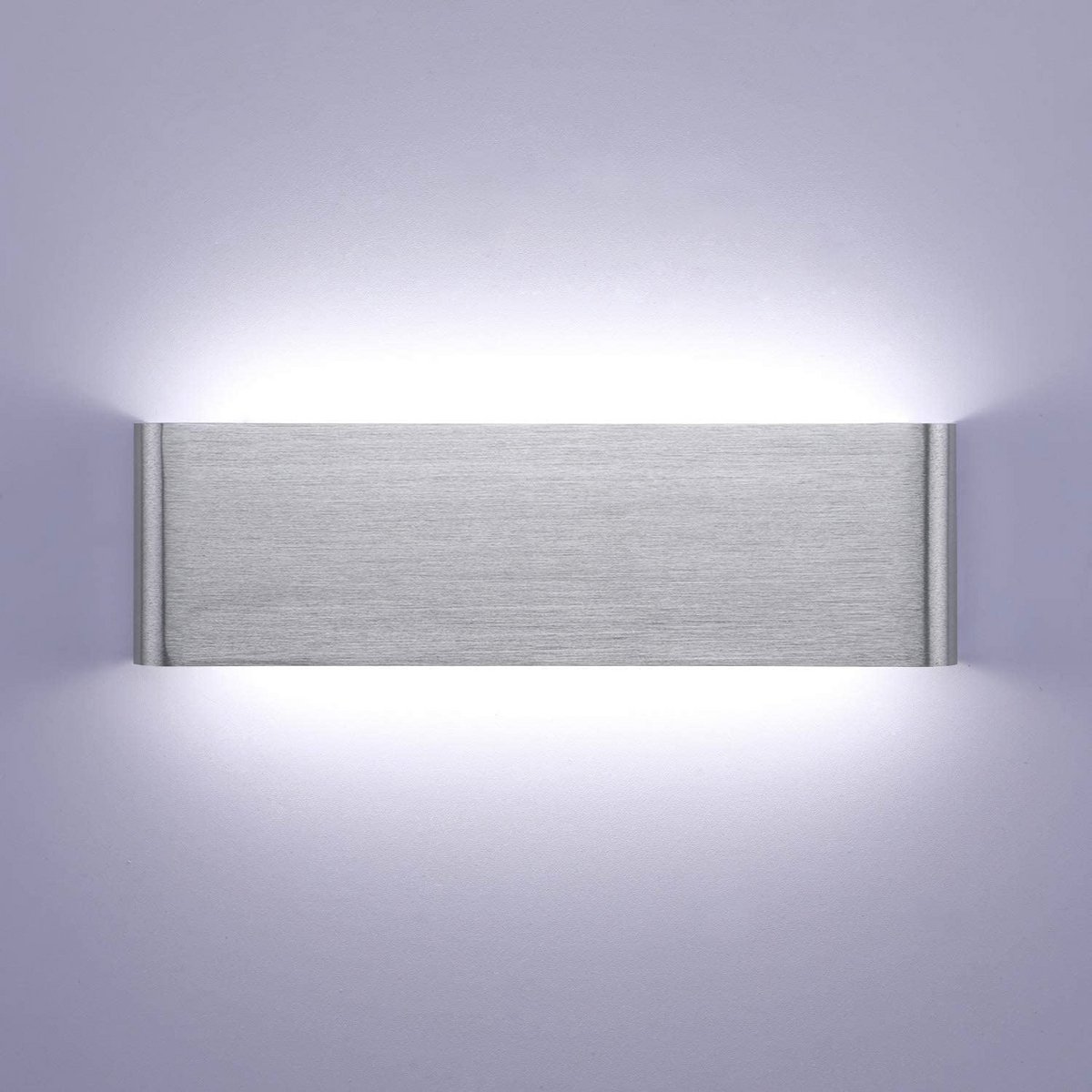 Moderne 16W LED Wandlamp - Zilveren Up & Down Licht voor Binnen - IP44 Ganglamp