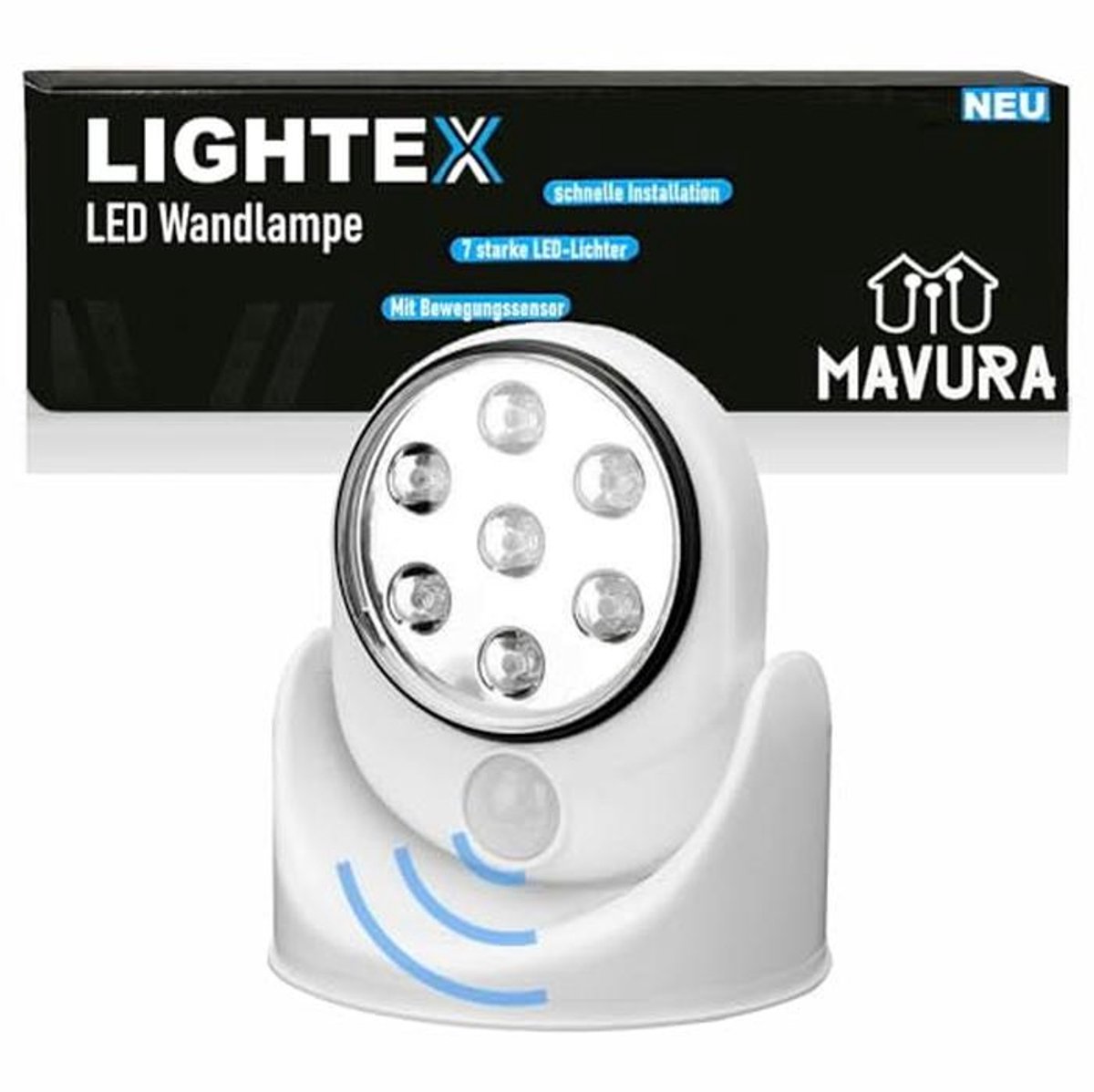LED wandlamp met bewegingsmelder - Draadloze verlichting voor binnen en buiten