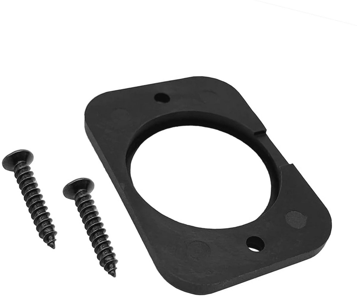 Inbouwframe voor stopcontact - Zwart 1-voudig met schroeven