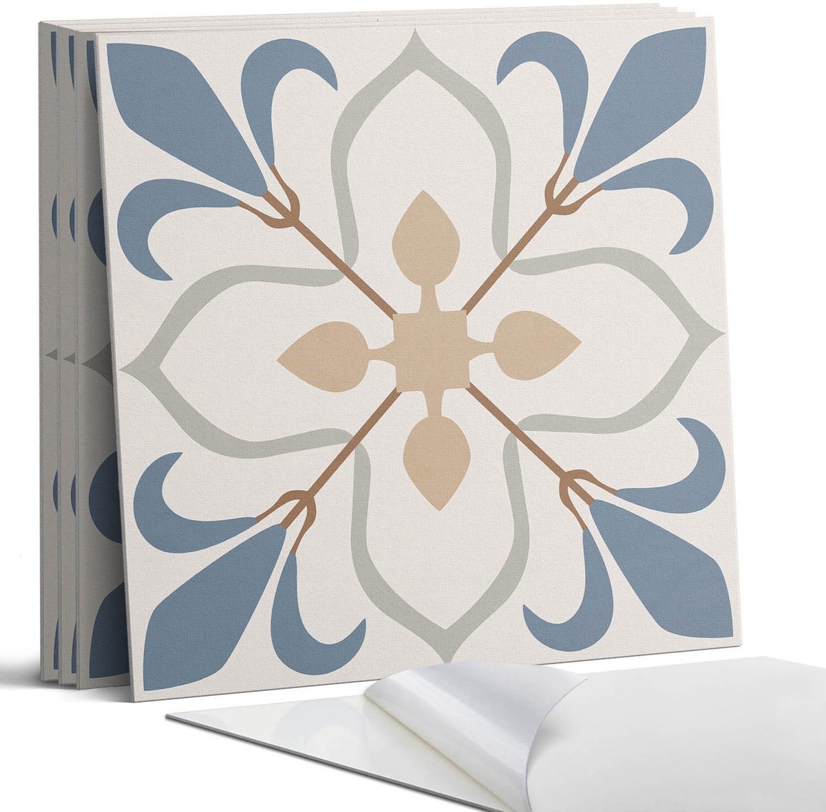 Coloray Wandpanelen Zelfklevend - Bloemenpatroon met bladeren Zelfklevende Wandpanelen - 5