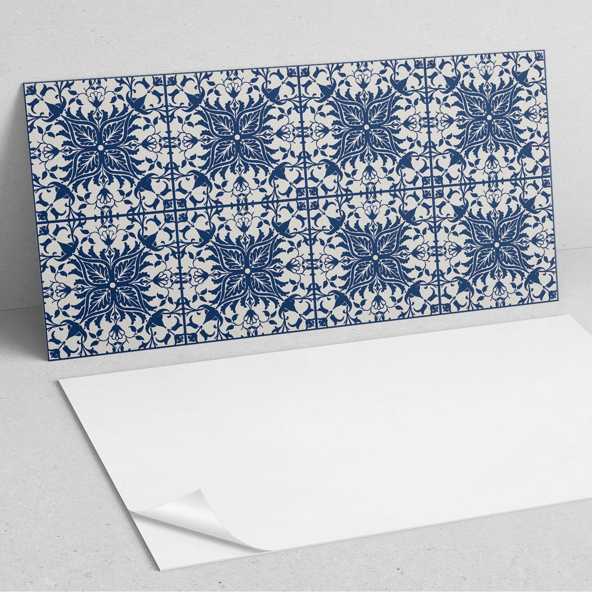 Coloray Wandpanelen Zelfklevend - Bloemenpatroon op de achtergrond PVC Wandpaneel - 100 cm