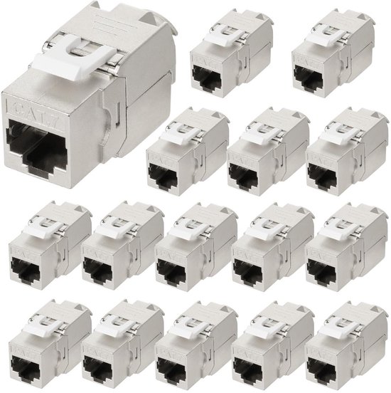 Keystone-module RJ45 Cat7 Koppeling - Gereedschapsloze Netwerkconnector ...