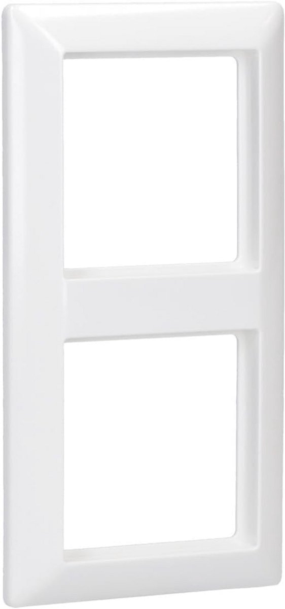 Wandframe 2-gang Alpine Wit voor Horizontale en Verticale Combinatie