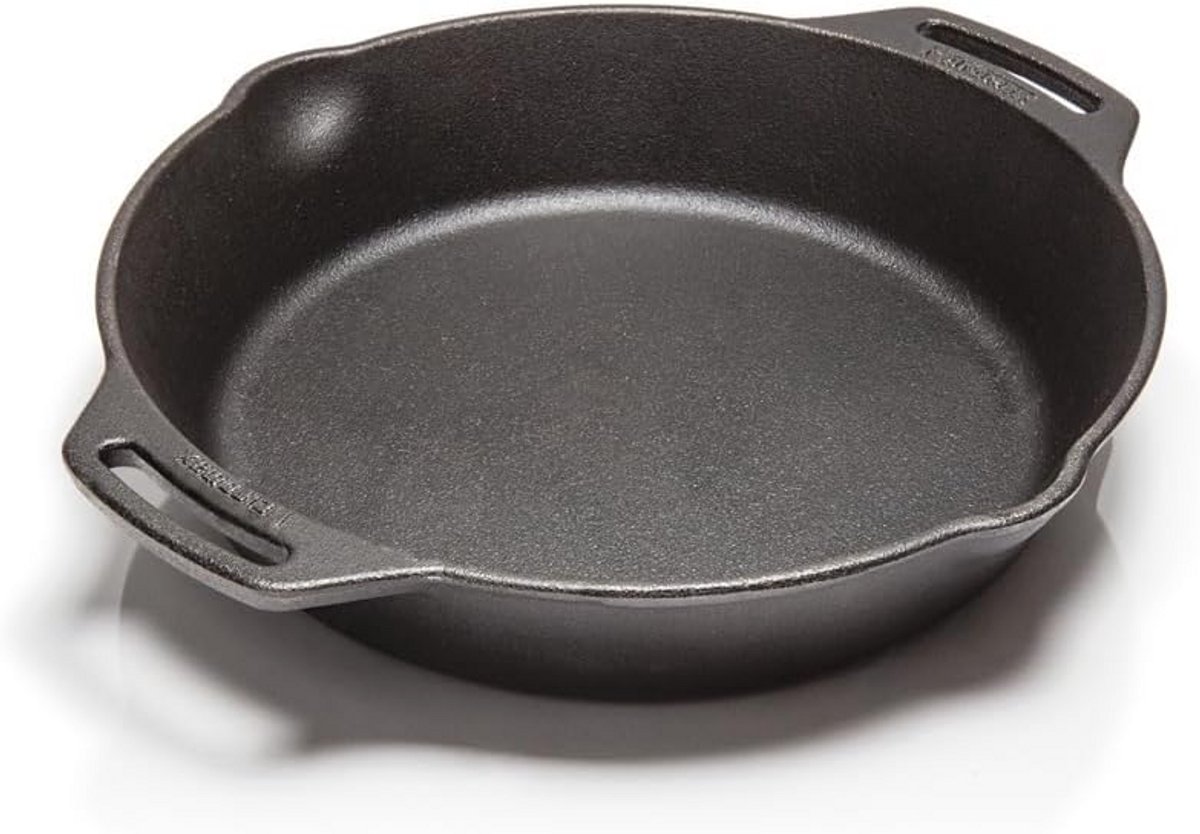 Gietijzeren Koekenpan - 25 cm met Handgrepen