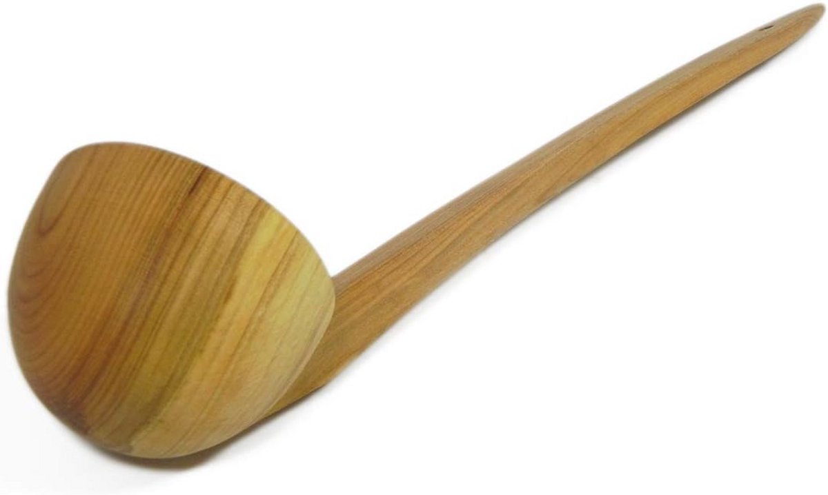 Grote Kersenhouten Troffel - Eco-vriendelijk Ingrediënten voor Keuken en Sauna