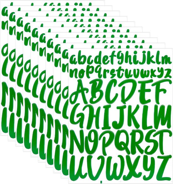 6 Vellen Kleine 0,12 Inch Alfabet Cijfer Stickers Legering Zelfklev Letters Stickers Goud Zilver 3mm
