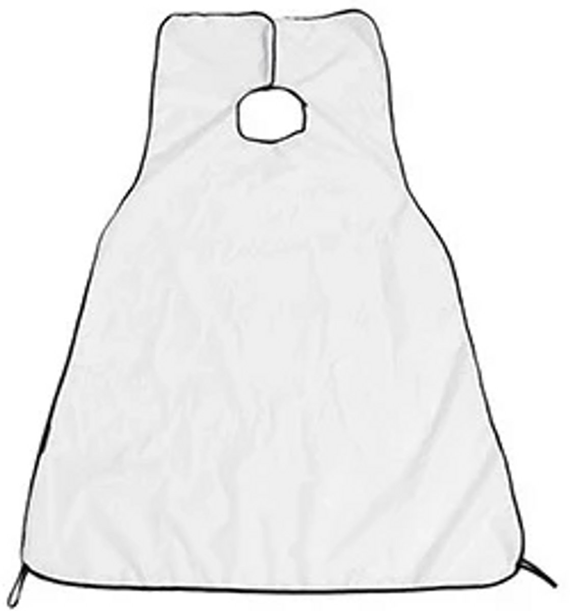 Gadgetpoint - Scheer Schort - Scheren - Baardcape met zuignappen - Baard scheren - Haaropvanger - Wit