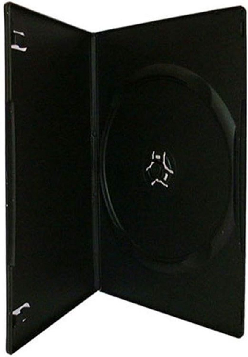 7mm Slim Black CD/DVD Cases - Set of 100