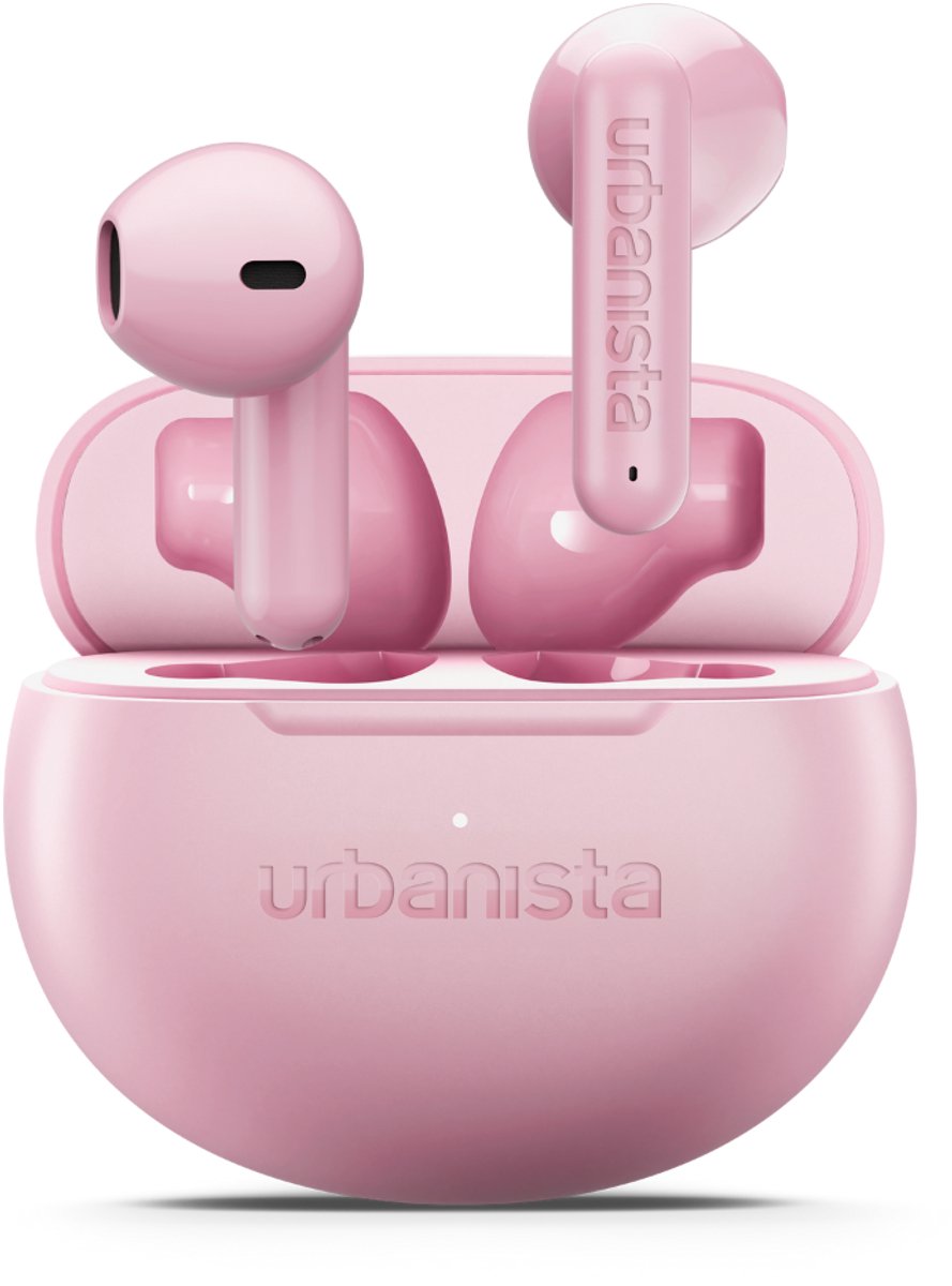 Urbanista Austin 2 Draadloze Oortjes – Bluetooth – Voor Sporten en Dagelijks Gebruik – 25u Afspeeltijd – IPX4 Waterbestendig – EQ3 Instellingen – Roze