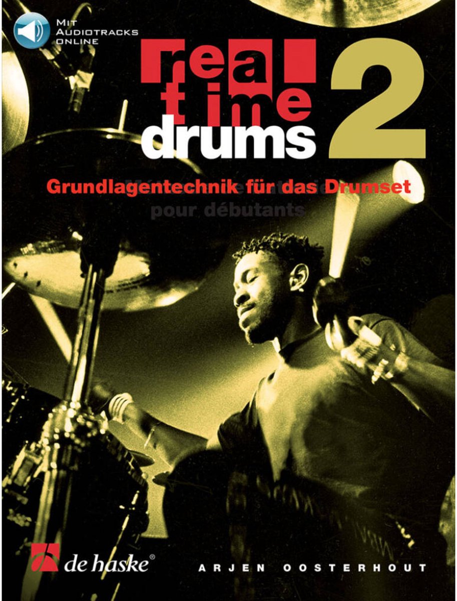 De Haske Real Time Drums 2 - Lesboek voor drums