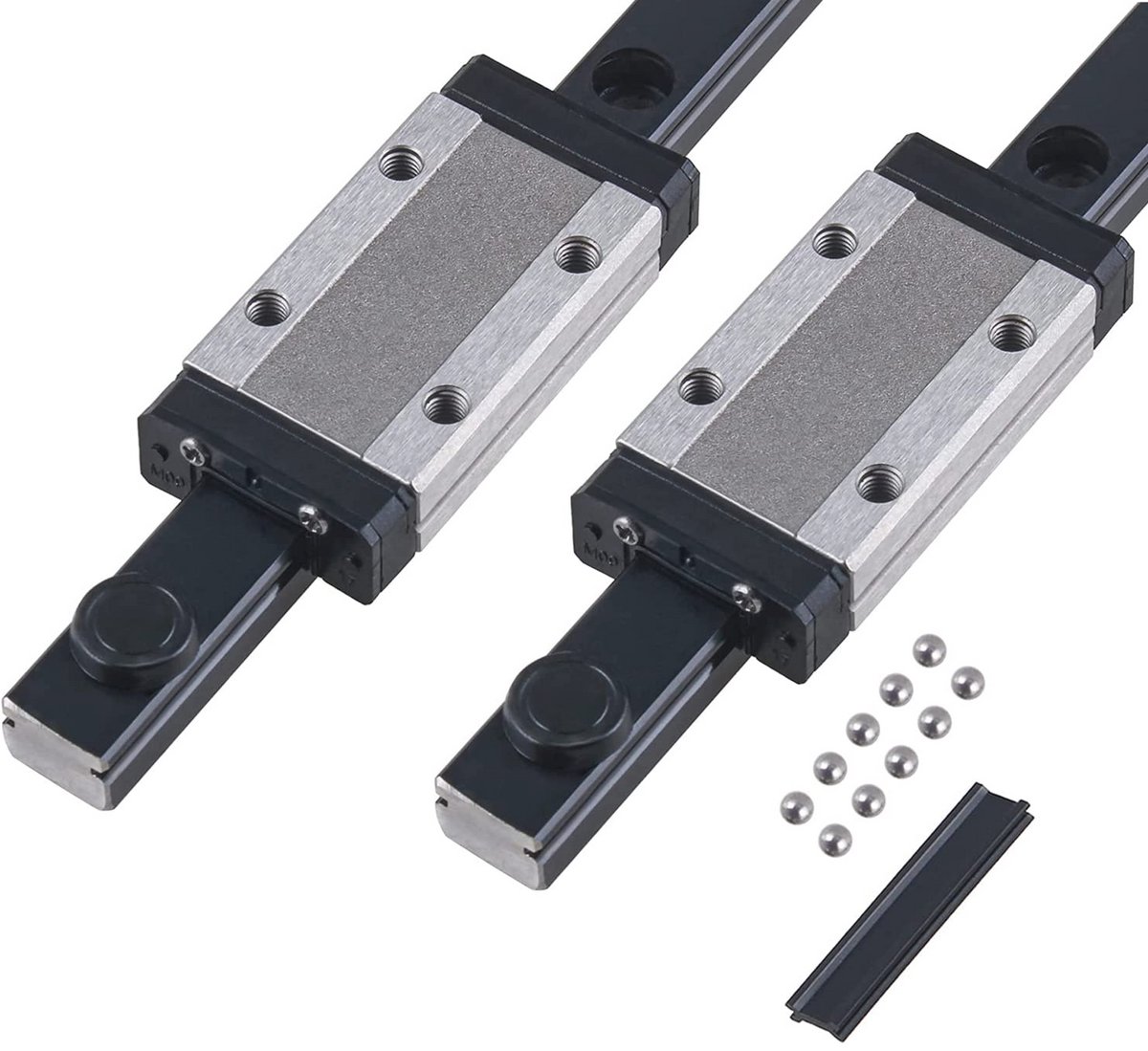 Mini lineaire geleiderails met MGN9H draagblok - 300/350/400/500/550 mm
