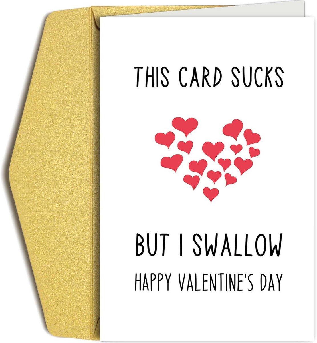 Grappige en Ondeugende Valentijnsdag Kaart voor Hem en Haar - Voor Vriend en Vriendin - creatieve en onbeleefde Groet