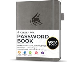 Wachtwoordenboek met Tabbladen - Internetadres en Wachtwoord Organizer in Klein Formaat - Handig Dagboek voor Computer & Website Log-in