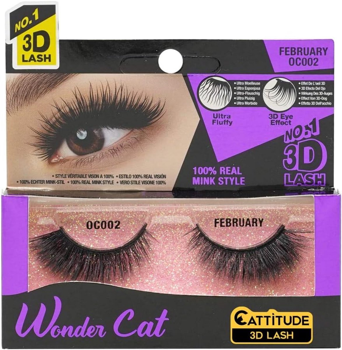 Lichte 3D Nepwimpers voor een Dramatische Kattenoog Look - Herbruikbaar en Dierproefvrij